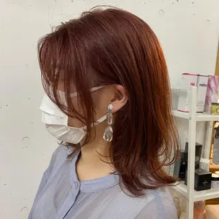 ミディアム カラー 🪭risa 暖色/レイヤー🪭のヘアスタイル