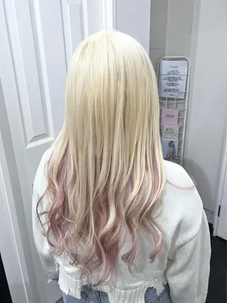 ロング カラー ヘアアレンジ ♱地雷カラー♱ウルフ ♱ 藍衣 ♱のヘアスタイル