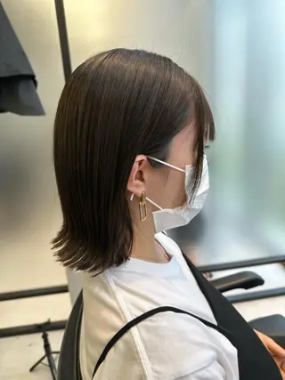 ミディアム SALOWIN心斎橋Suite店所属・洗っても取れない 髪質改善|OJIROのヘアスタイル