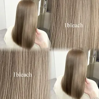 セミロング カラー 🎀ハイトーン🎀 ケアブリーチmikuのヘアスタイル