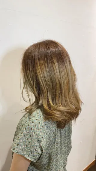 ミディアム カラー 🦕カラー指名率🦕 NO.1🦕林 秀幸のヘアスタイル