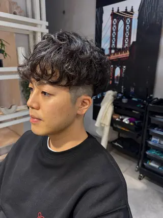 ショート パーマ Dxxxx III所属・女性目線の大人 メンズ*Ayakaのヘアスタイル