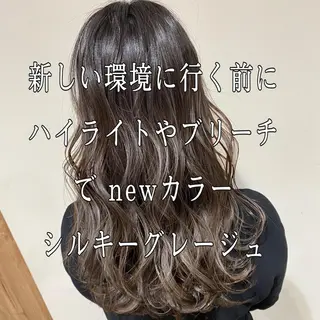 セミロング カラー AMI Hair  supply所属・髪質改善カラー 韓国風レイヤーのヘアスタイル
