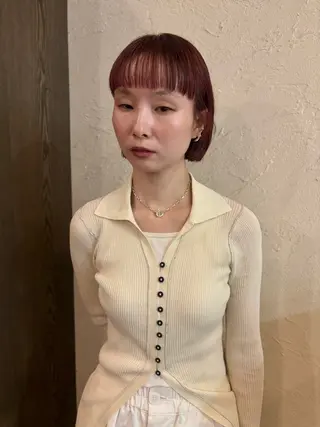 ミディアム カラー ハイトーン/デザイン カラー/るいのヘアスタイル