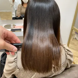 ミディアム カラー 髪質改善特化 スギヤマハヤトのヘアスタイル