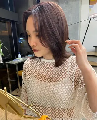 カラー 🎀仙台/艶感カラー /暖色/ありさ🎀のヘアスタイル