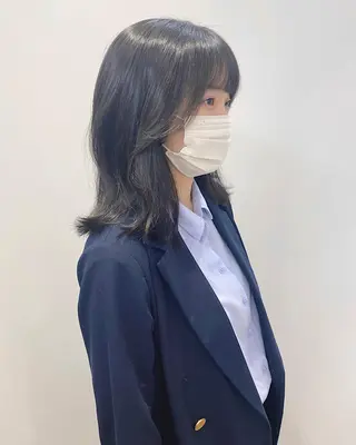 カラー 石山 /切りっぱなしボブのヘアスタイル