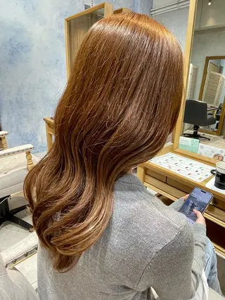 セミロング カラー 遠藤 星李のヘアスタイル