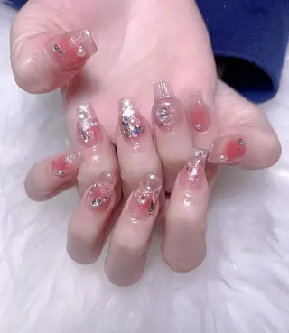 ネイル na🎀🎀na ちゅるちゅるのネイルデザイン