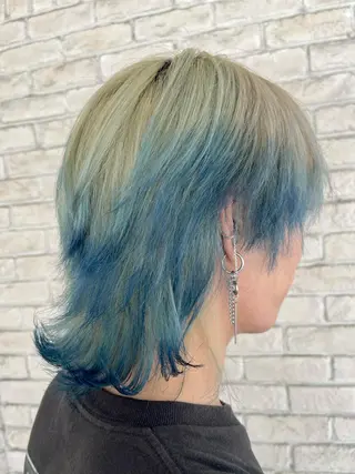 ミディアム 🫧ハイトーン個性髪 🫧マヤのヘアスタイル