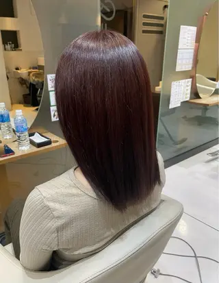 セミロング カラー ４ｃｍ諸江店所属・澤野 祐羽のヘアスタイル