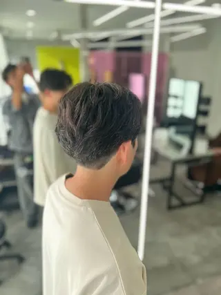 ミディアム メンズ 山田 隆聖のヘアスタイル