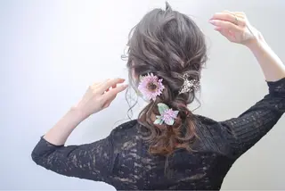 ロング カラー ヘアアレンジ 伊藤 裕貴のヘアスタイル