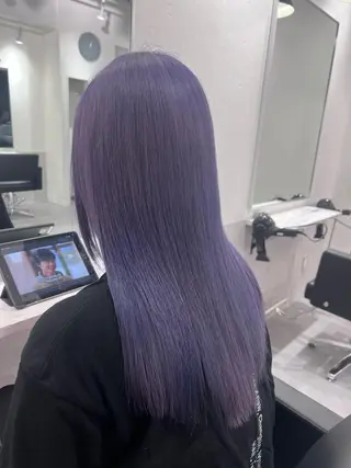 ロング カラー CIERA.南船場所属・yuna🧡/心斎橋 ハイトーン/ブリーチのヘアスタイル