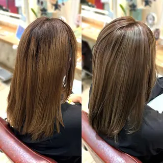 ロング カラー 💙mai🫧 縮毛矯正・ハイライトのヘアスタイル