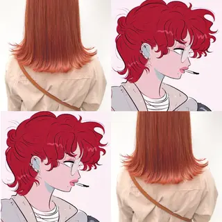 ミディアム レイヤーカット指名 No.1💖マユカのヘアスタイル