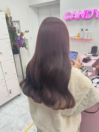 ロング カラー ヘアアレンジ ダブルカラー特化💖 韓国ヘア💖りくのヘアスタイル