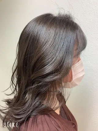 セミロング エンドウ　ミノリ🤎 /半個室/レイヤーのヘアスタイル