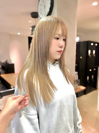 ロング カラー 🌻名古屋🌻 🫧ハイトーン🫧のヘアスタイル