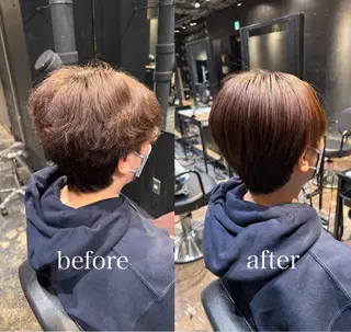 ショート ショート/パーマ/ みさきのヘアスタイル