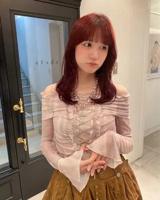 セミロング カラー riria/ボブ /ブラウンカラー🎀のヘアスタイル