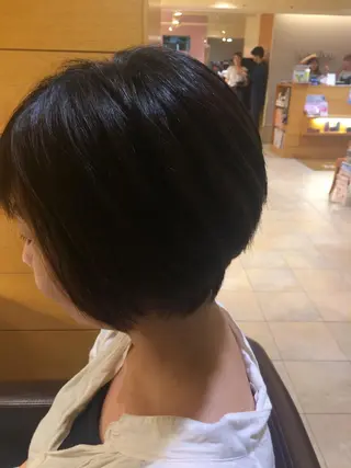 ショート カラー パーマ ヘアアレンジ メンズパーマの巨匠 鈴木純のヘアスタイル