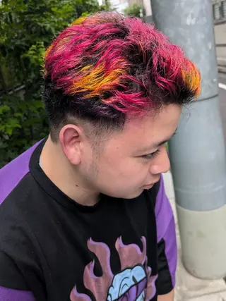 ショート カラー メンズ fuwat所属・秋葉原でカラーする なら🐉ちぇーたんのヘアスタイル
