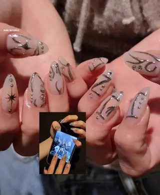 ネイル 3dパーツ/流行り 👧shushu❤️のネイルデザイン