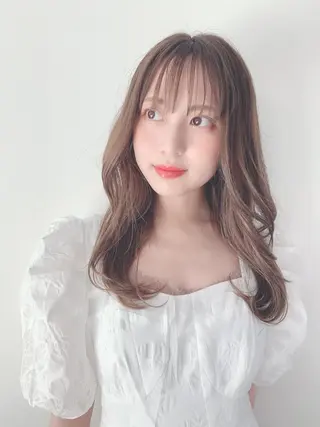 セミロング カラー なりたいが叶う ながしまじゅんきのヘアスタイル