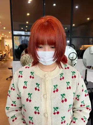 ミディアム 渋谷/暖色系カラー kotoha🍊のヘアスタイル
