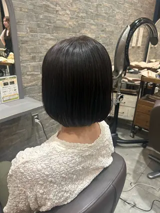 ミディアム La Bless 大阪梅田所属・梅田 ショートヘア パーマモデル募集のヘアスタイル