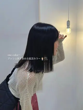 ミディアム カラー cipre あゆみのヘアスタイル