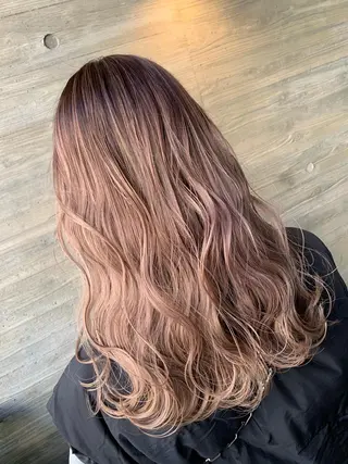 セミロング カラー 天野 開のヘアスタイル