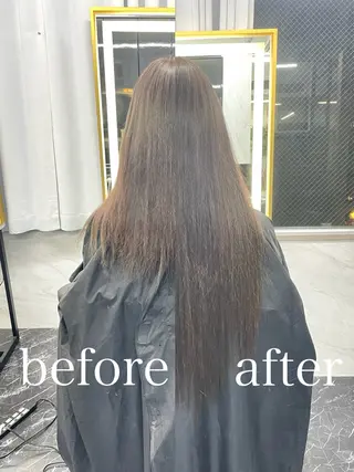 ロング カラー エクステ🩵ブリーチ 韓国ヘア🩵KAEのヘアスタイル