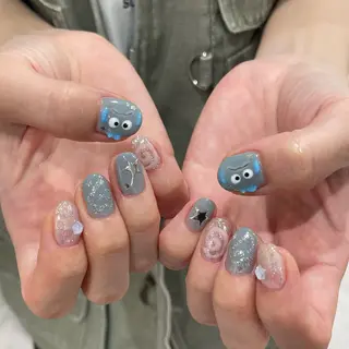 ネイル GO TODAY 吉祥寺Glint所属・うの 韓国ﾈｲﾙ໒꒱⋆⭒˚のネイルデザイン