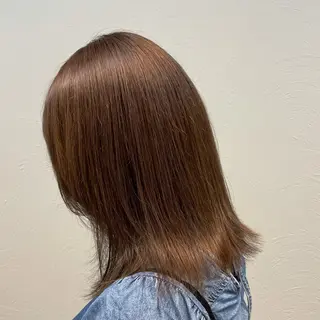 ミディアム カラー I-FLAT 暮石悠菜のヘアスタイル