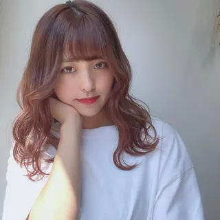 セミロング 韓国カットパーマ✂︎ Toshiのヘアスタイル