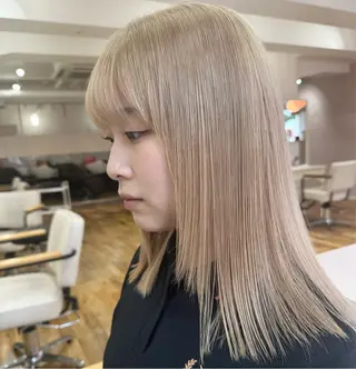 ミディアム カラー カラー特化型美容師 保住のヘアスタイル