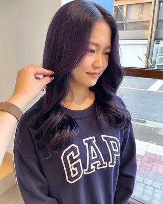 カラー ミツキ/ 透明感カラー/セットのヘアスタイル