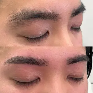 メンズ アイブロウ ai一重専門🎀束感 まつげ🫧表参道のマツエク・マツパデザイン