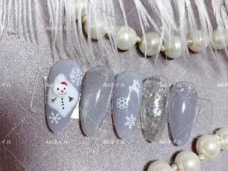 ネイル ネイルサロンAiri 長さ出し·シンプルのネイルデザイン