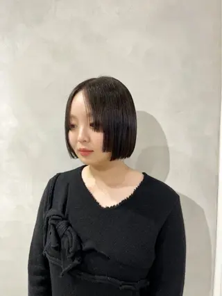 ショート カラー ボブ/ベージュ/ パーマ🪿近森ゆいのヘアスタイル