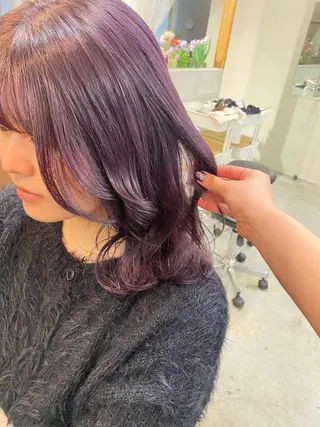 ミディアム カラー NIKO/名古屋/ 伏見/花屋併設のヘアスタイル