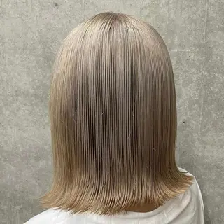 ミディアム カラー ヘアアレンジ 横山 千夏のヘアスタイル