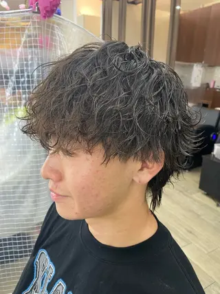 ショート パーマ メンズ 市川 博紀 店長のヘアスタイル