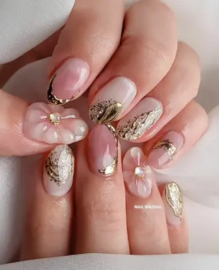 ネイル 3dパーツ/流行り 👧shushu❤️のネイルデザイン