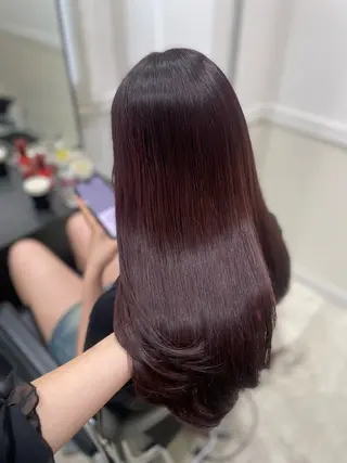 ロング 🤍韓国トレンド ヘア🤍miku🤍のヘアスタイル