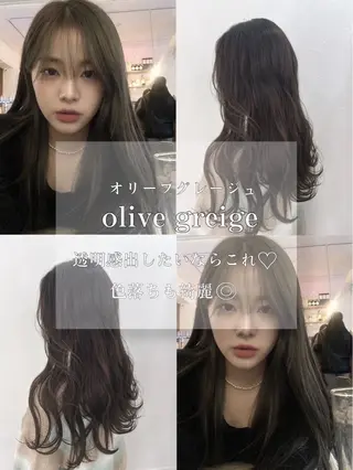 ロング カラー 似合わせカット得意 仁井亮のヘアスタイル