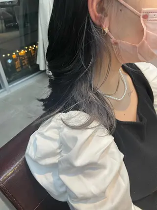 セミロング カラー 辻堂メンズ特化 YU-YAのヘアスタイル