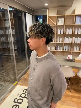 ショート 柏/シャドウパーマ/ ナチュラル/颯寿のヘアスタイル